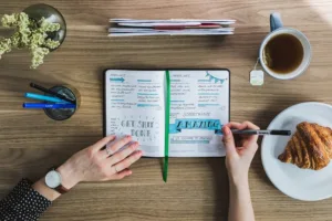 Un agenda papier pour bien s'organiser