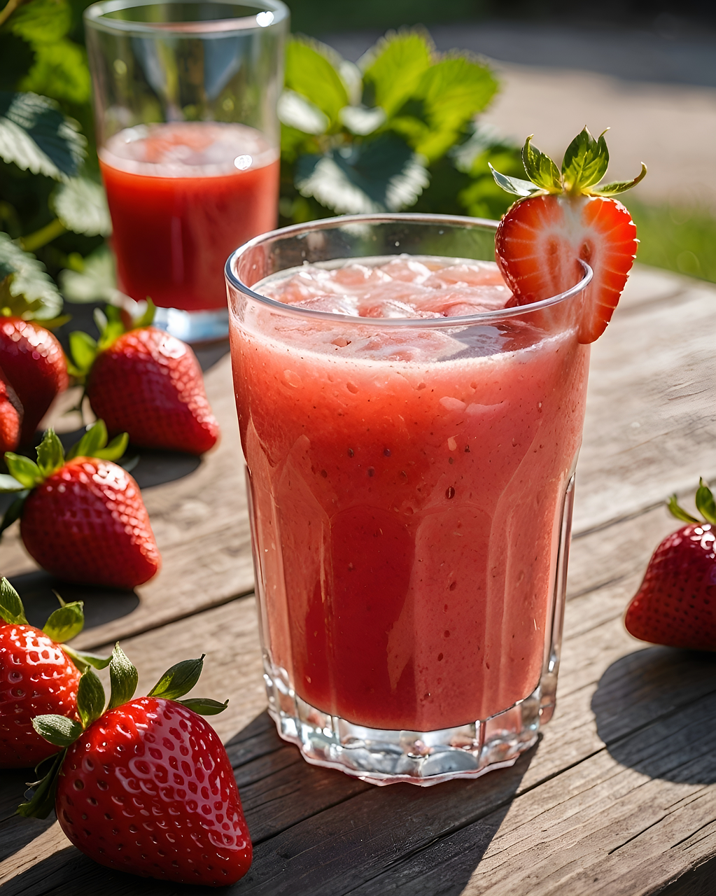 smoothie à la fraise
