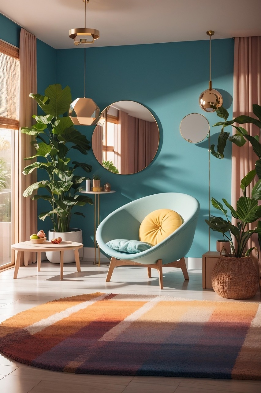 Décoration salon scandinave